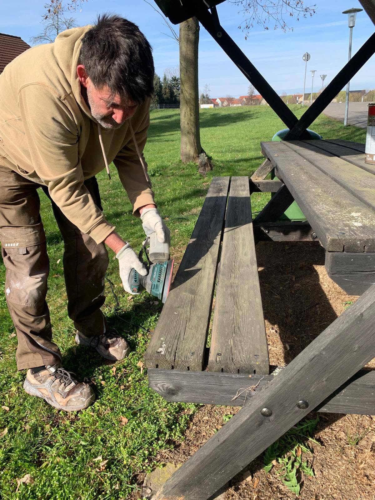 Steffen Knoll bei der Arbeit